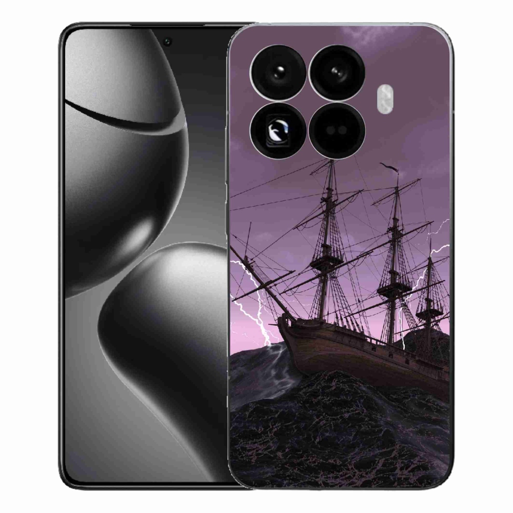 Gelový kryt mmCase na Xiaomi 15T Pro - loď v bouři