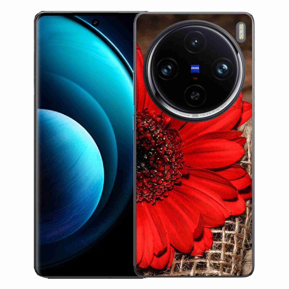 Gelový kryt mmCase na Vivo X100 Pro 5G - gerbera