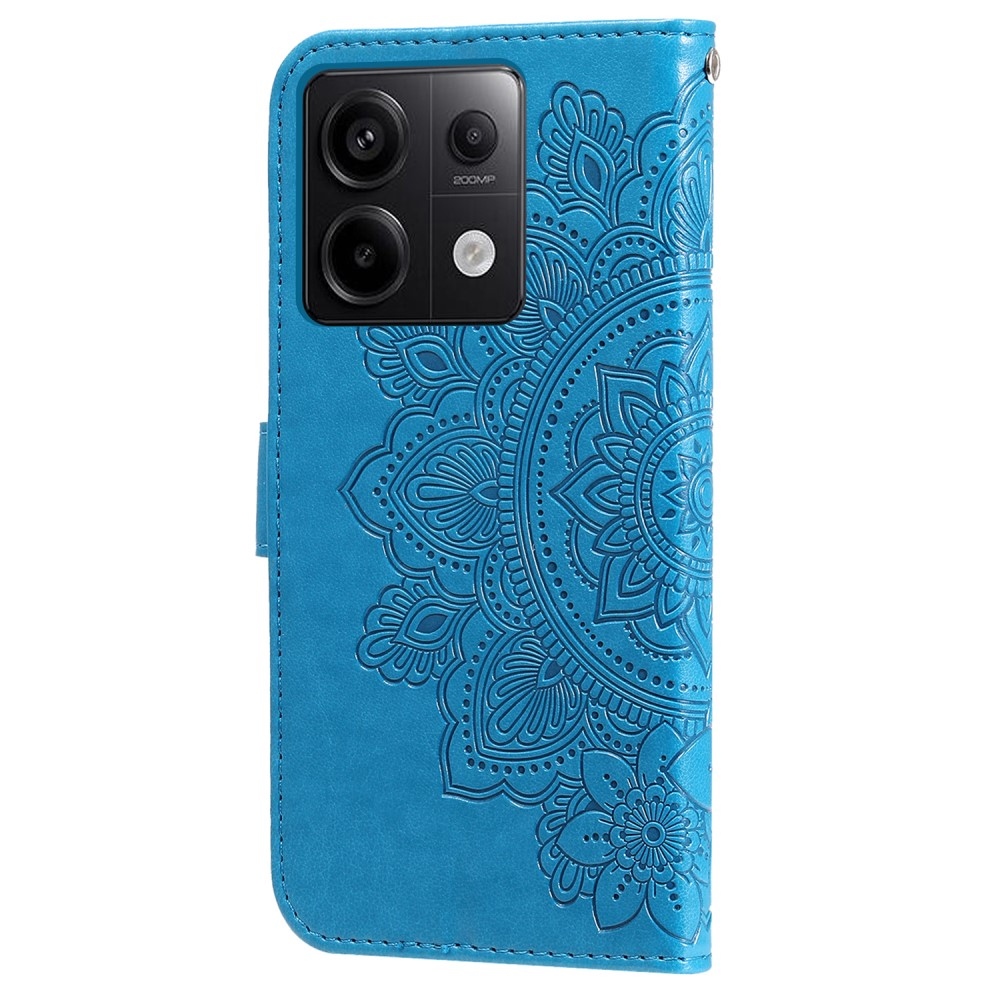 Mandala knížkové pouzdro na Xiaomi Redmi Note 13 Pro 5G/Poco X6 5G - modré
