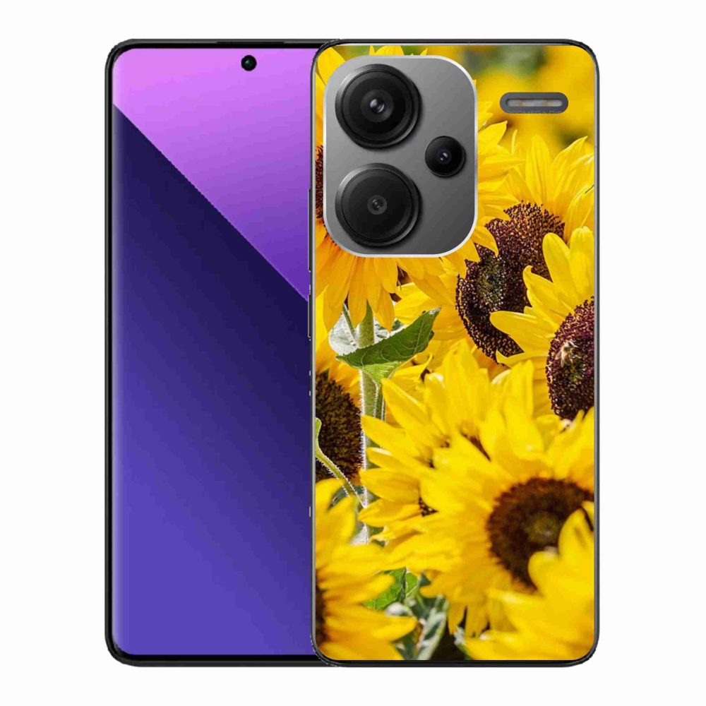 Gelový kryt mmCase na Xiaomi Redmi Note 13 Pro+ 5G - slunečnice