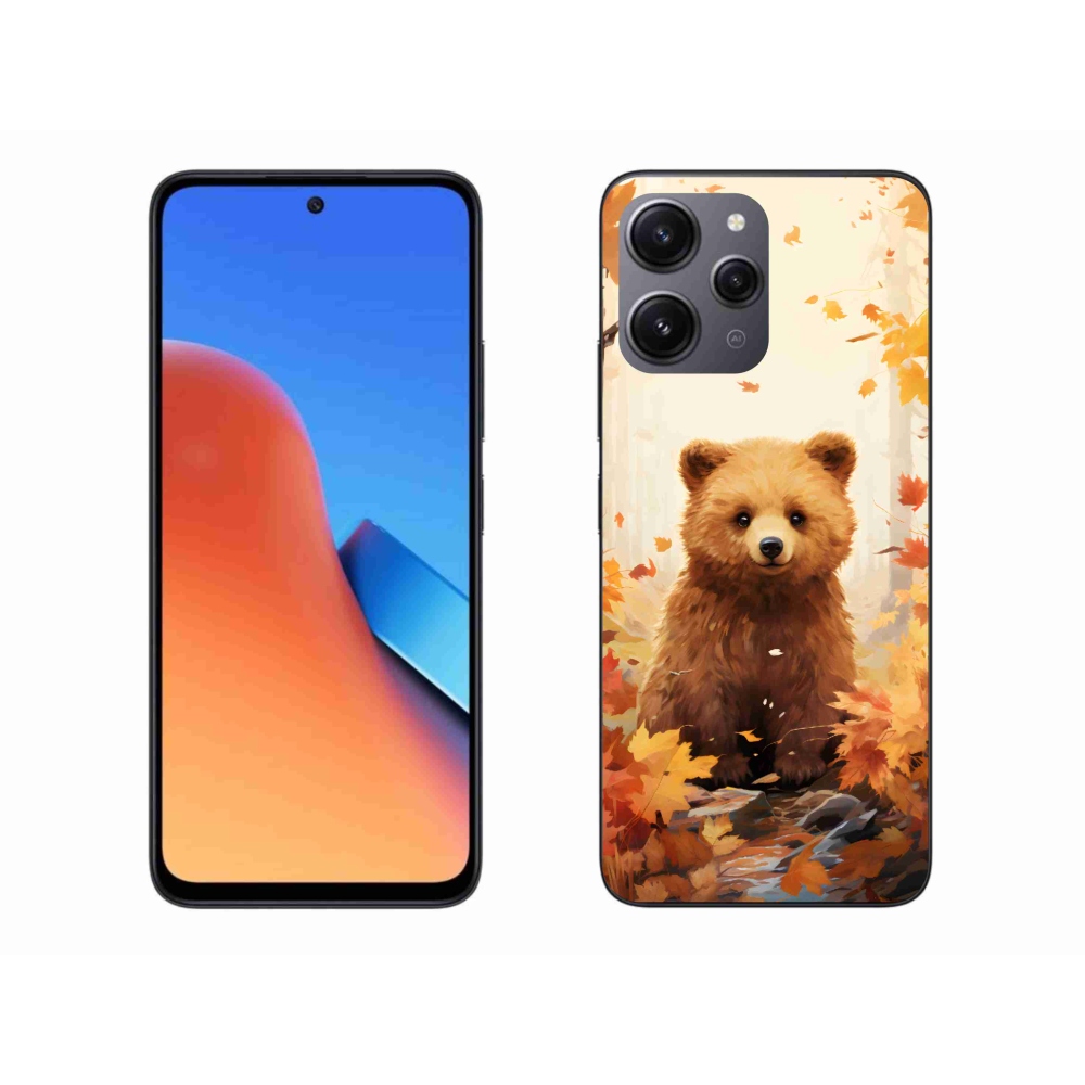 Gelový kryt mmCase na Xiaomi Redmi 12 - medvěd v lese