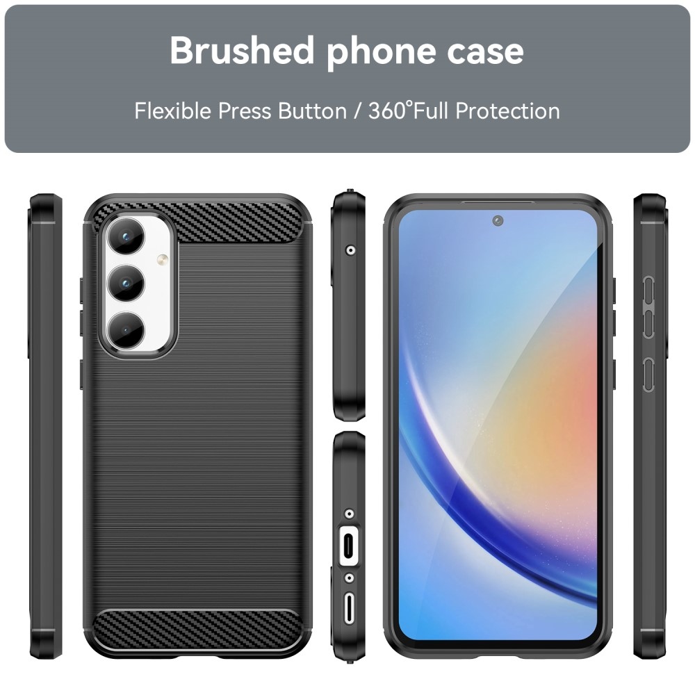 Carbon odolný gelový obal na Samsung Galaxy A35 5G - černý