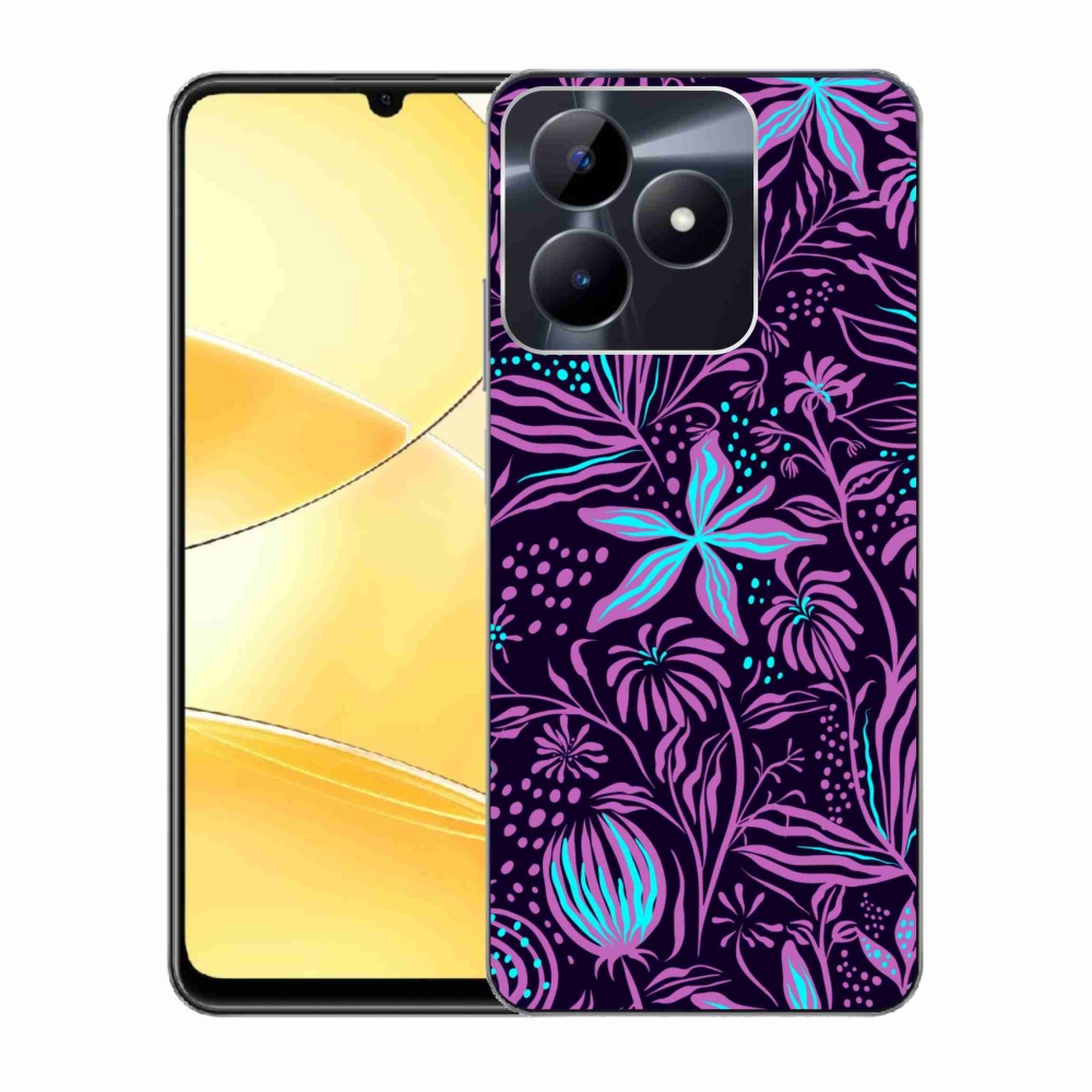 Gelový kryt mmCase na Realme C51/C53 - květiny 2