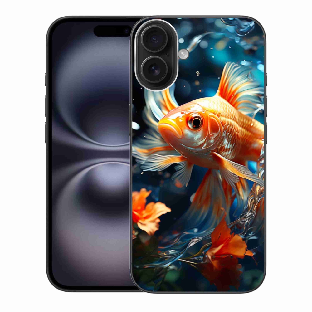 Gelový kryt mmCase na iPhone 16 Plus - rybka