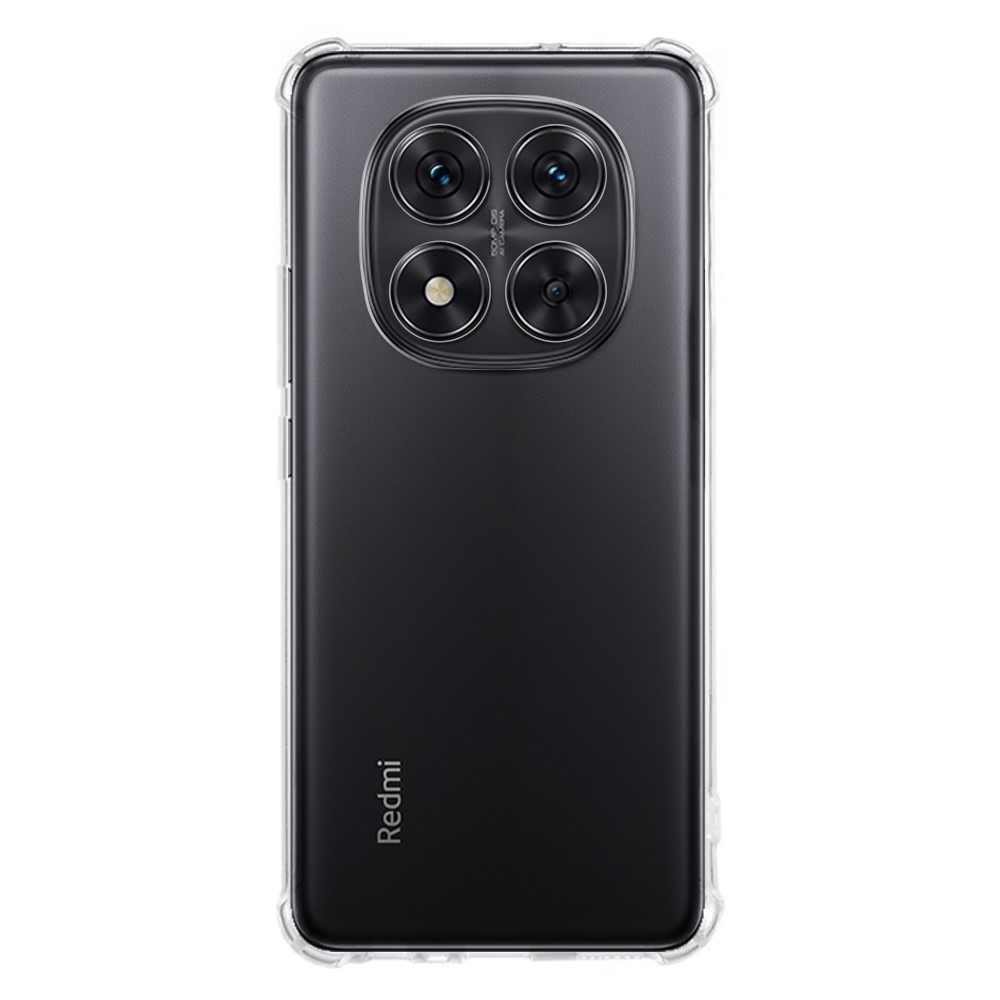 Transparentní gelový obal s vyztuženými rohy na Xiaomi Redmi Note 14 Pro 5G - průhledný