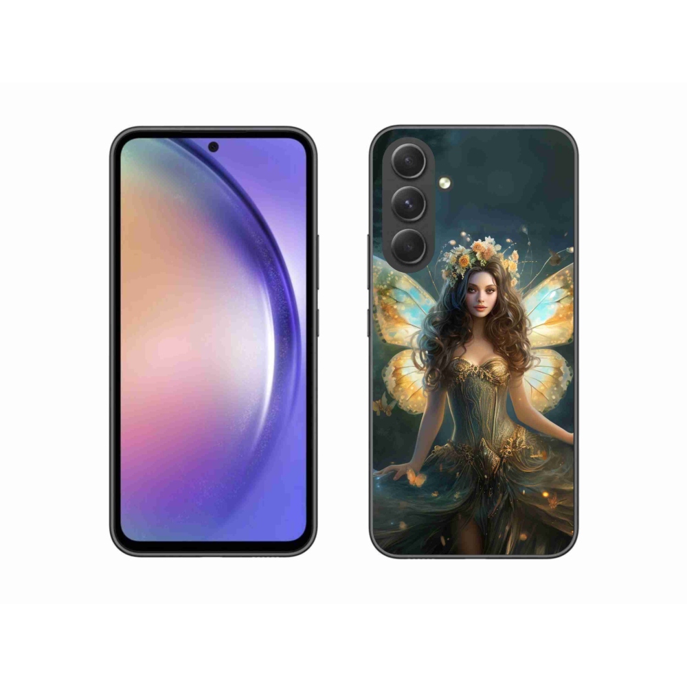 Gelový kryt mmCase na Samsung Galaxy A54 5G - motýlí žena
