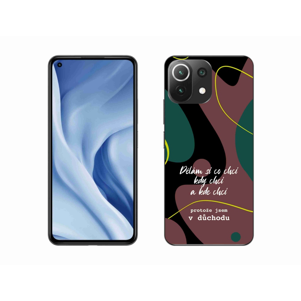 Gelový kryt mmCase na Xiaomi 11 Lite 5G NE - vtipný text 10 černé pozadí