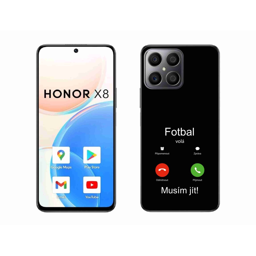 Gelový kryt mmCase na Honor X8 4G - vtipný text 15 černé pozadí