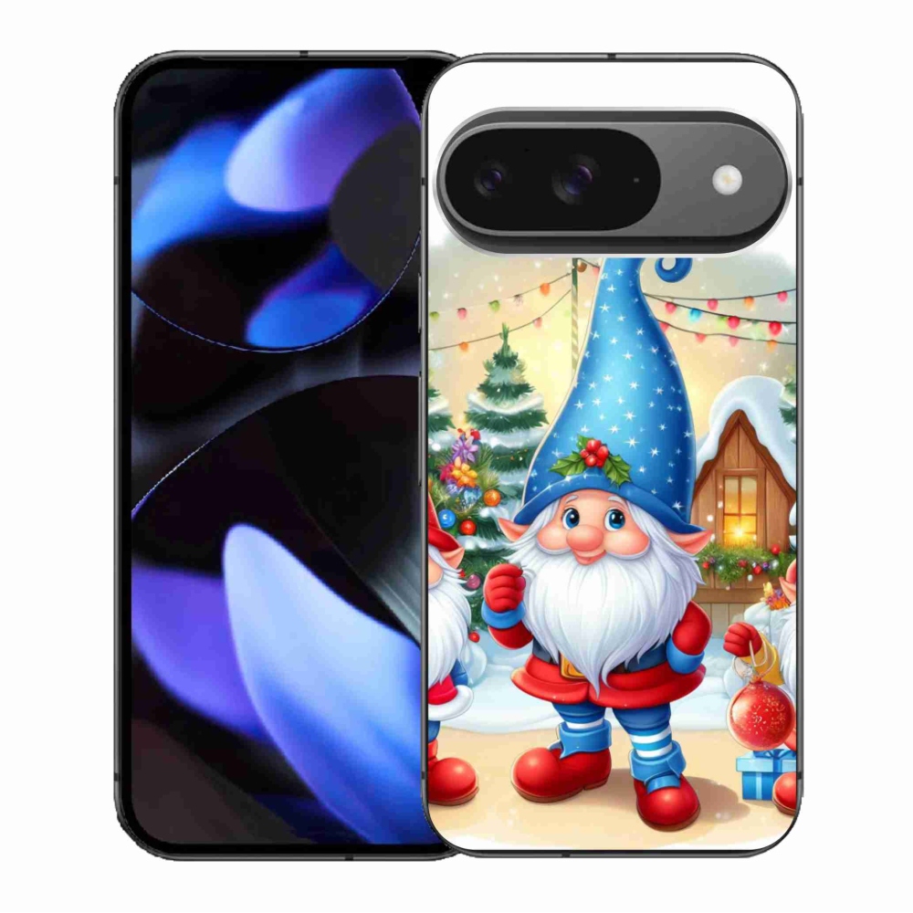 Gelový kryt mmCase na Google Pixel 9/9 Pro - vánoční skřítci