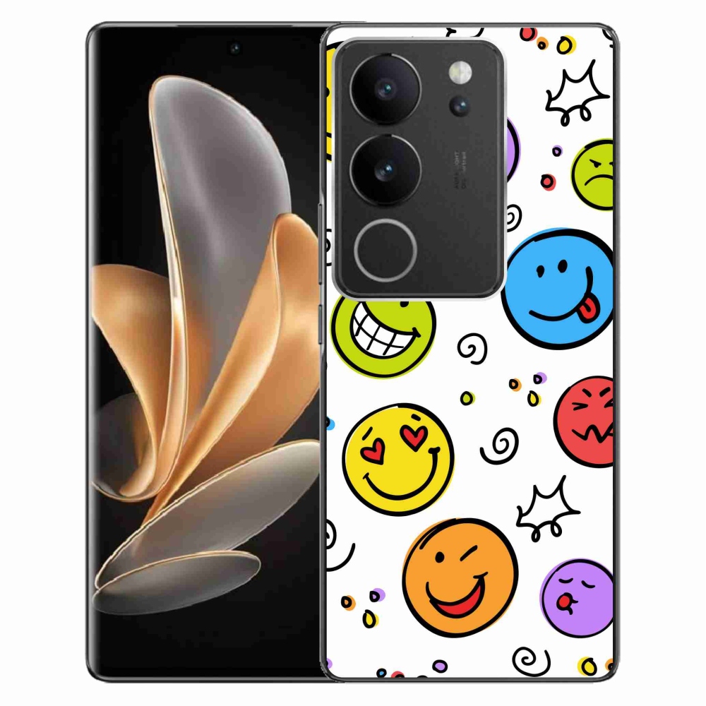 Gelový kryt mmCase na Vivo V29 5G - smajlíci