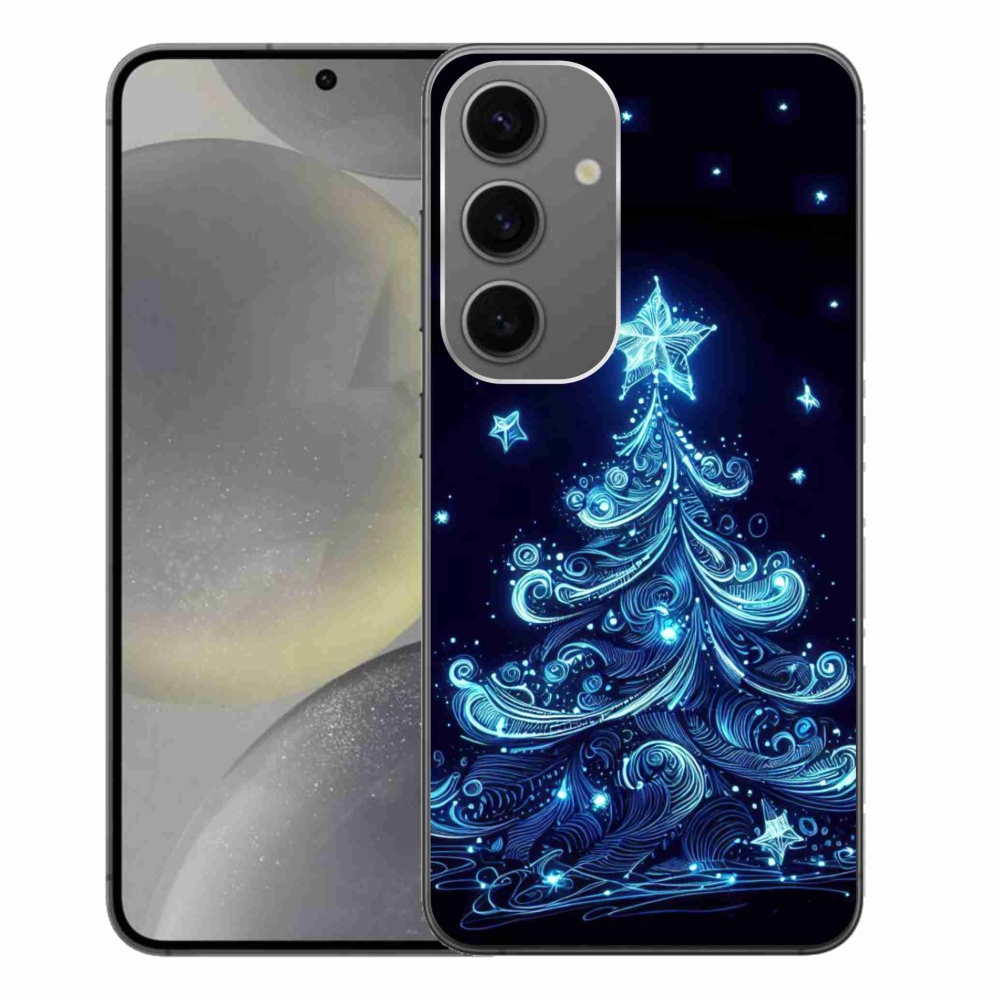 Gelový kryt mmCase na Samsung Galaxy S24+ - neonový vánoční stromek 4