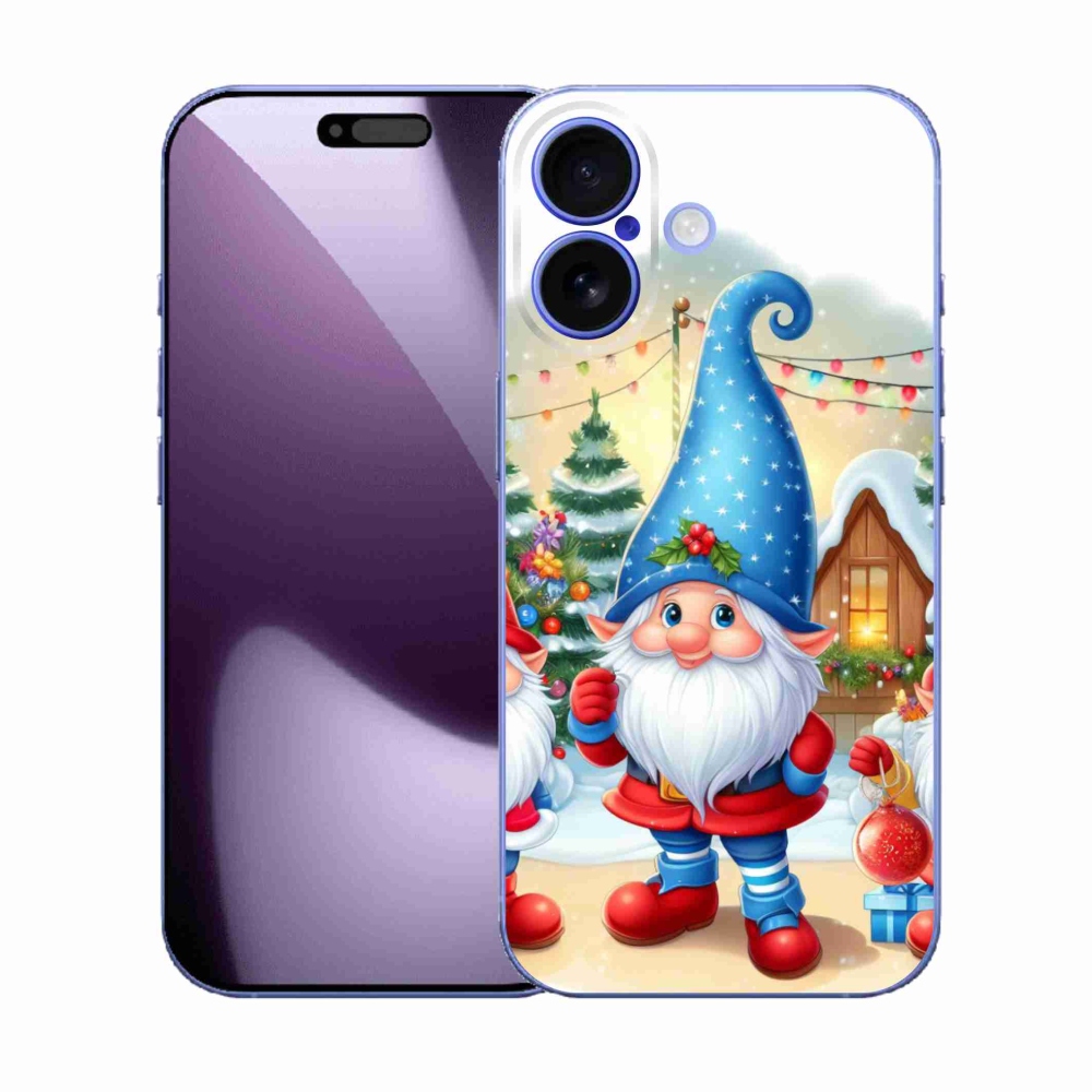 Gelový kryt mmCase na iPhone 17 - vánoční skřítci