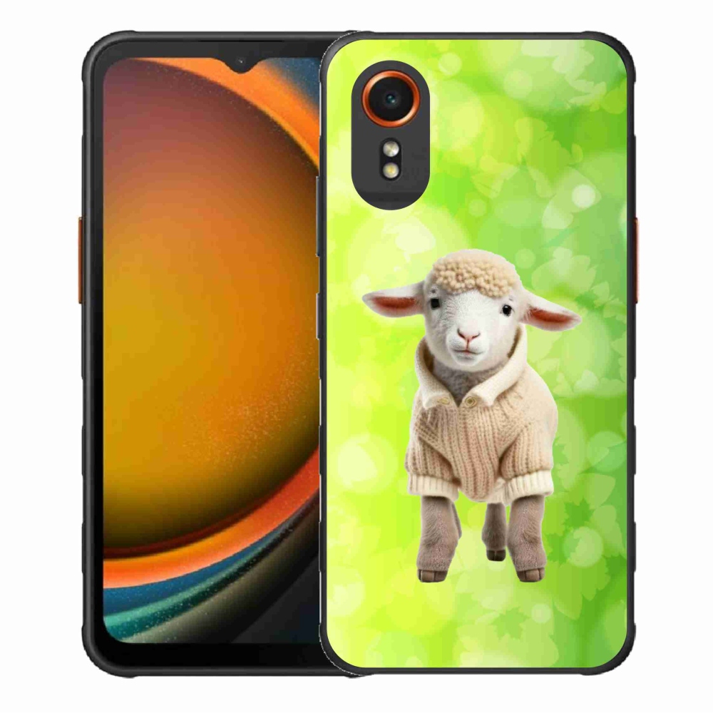 Gelový kryt mmCase na Samsung Galaxy Xcover 7 - jehně ve svetru