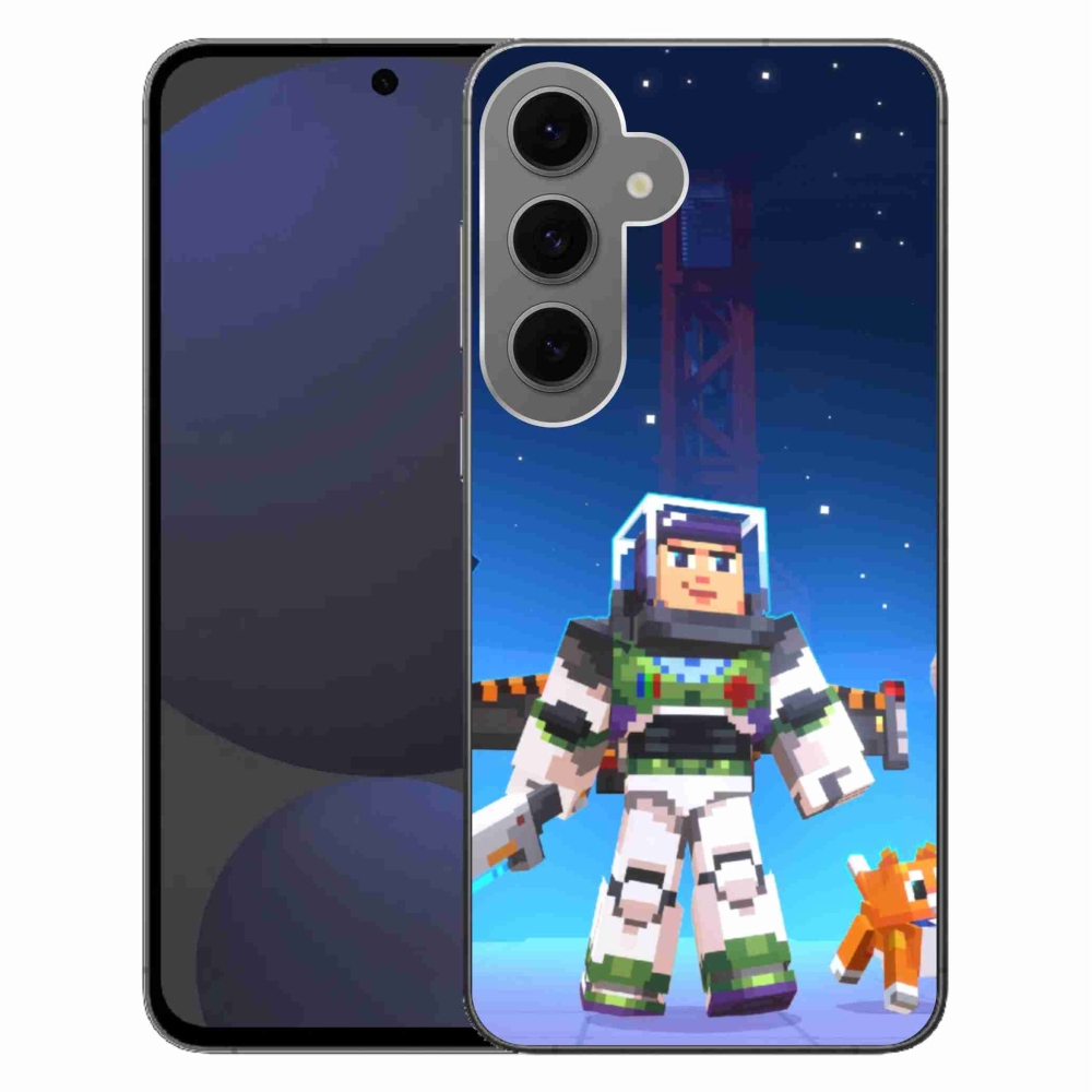 Gelový kryt mmCase na Samsung Galaxy S24 FE - minecraft 2
