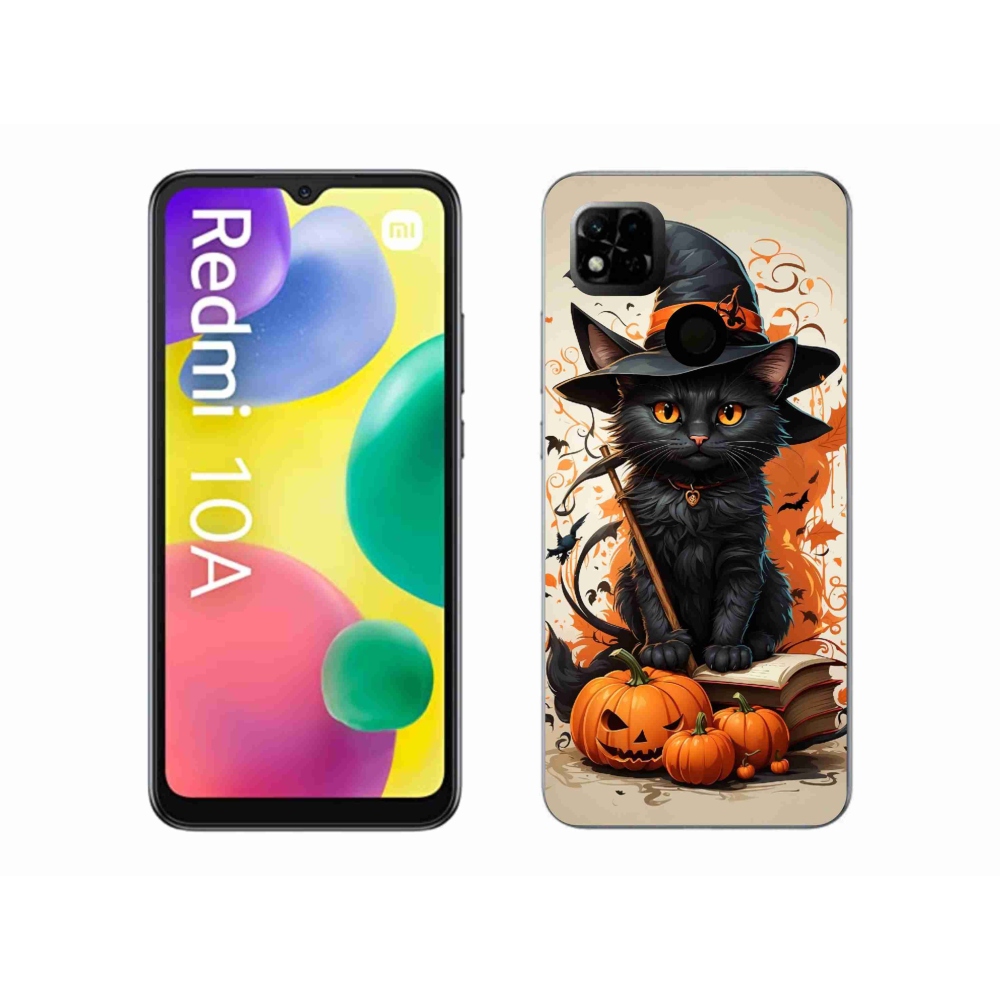 Gelový kryt mmCase na Xiaomi Redmi 10A - kocour čaroděj
