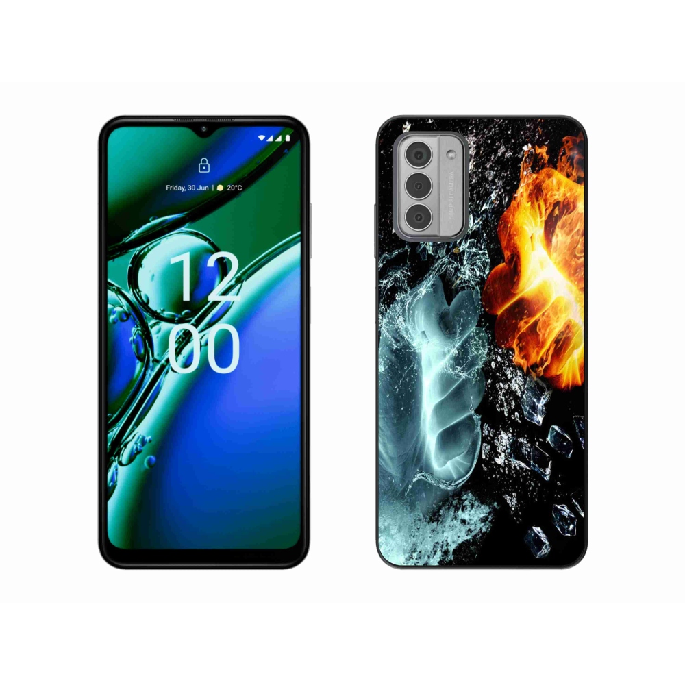 Gelový kryt mmCase na Nokia G42 - voda a oheň