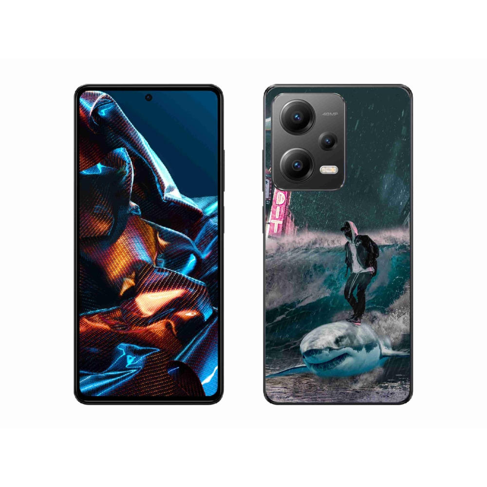 Gelový kryt mmCase na Xiaomi Redmi Note 12 Pro 5G - žralok