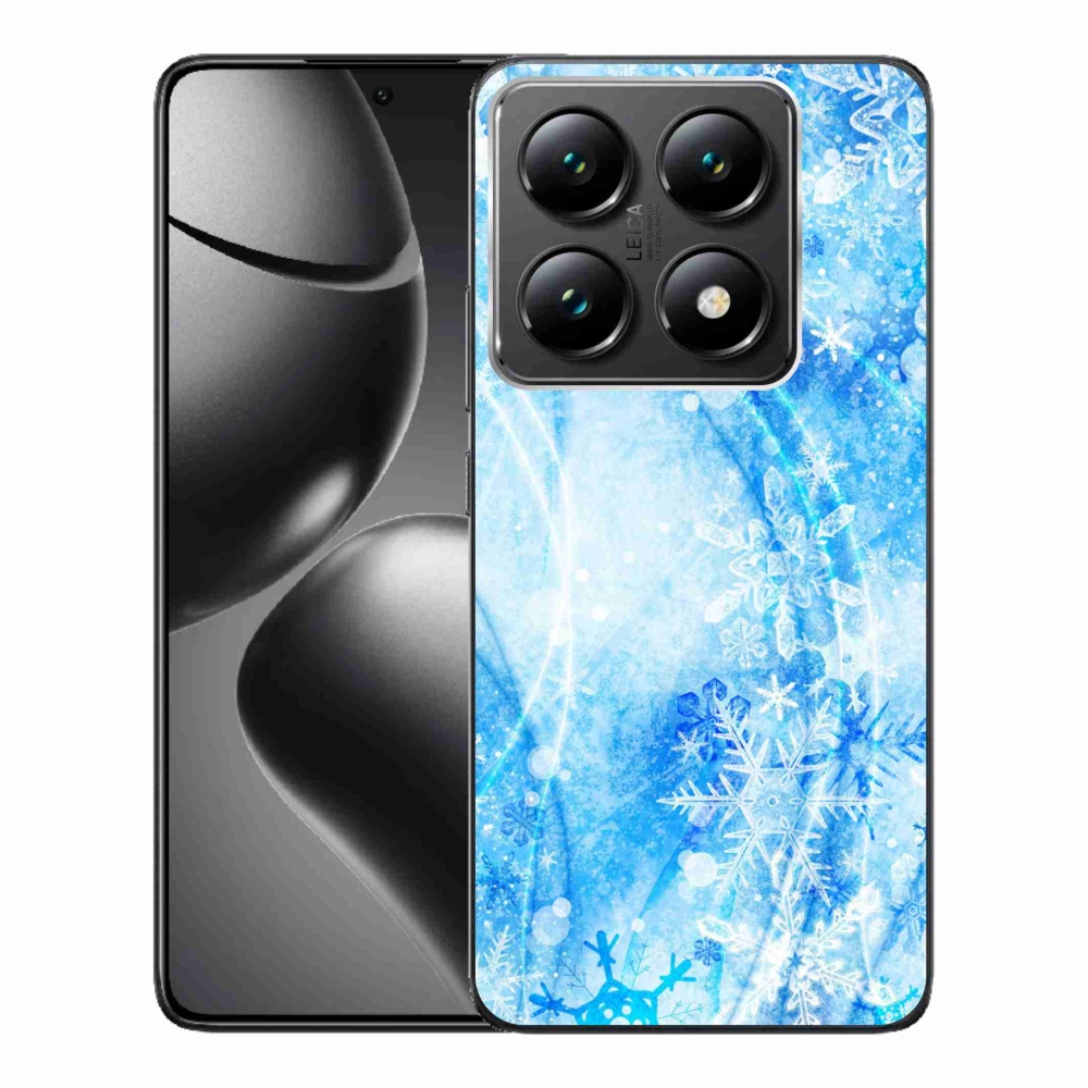 Gelový kryt mmCase na Xiaomi 14T Pro - sněhové vločky