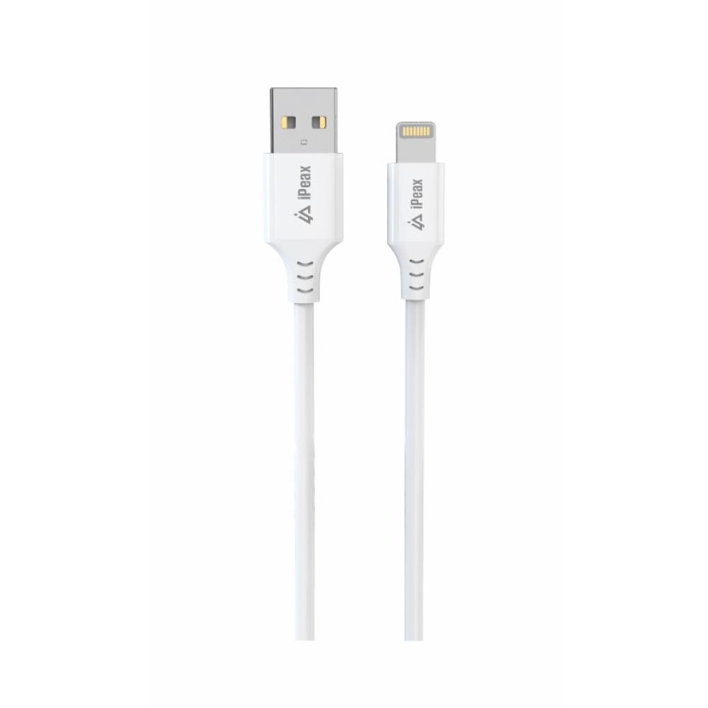 iPEAX TPU kabel USB-A / lightning 1,5 m, USB 2.0 - bílý