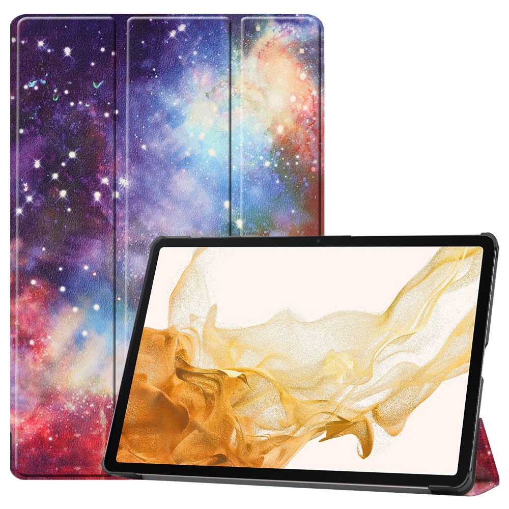 Print chytré zavírací pouzdro na Samsung Galaxy Tab S9+/Tab S10+ - vesmír