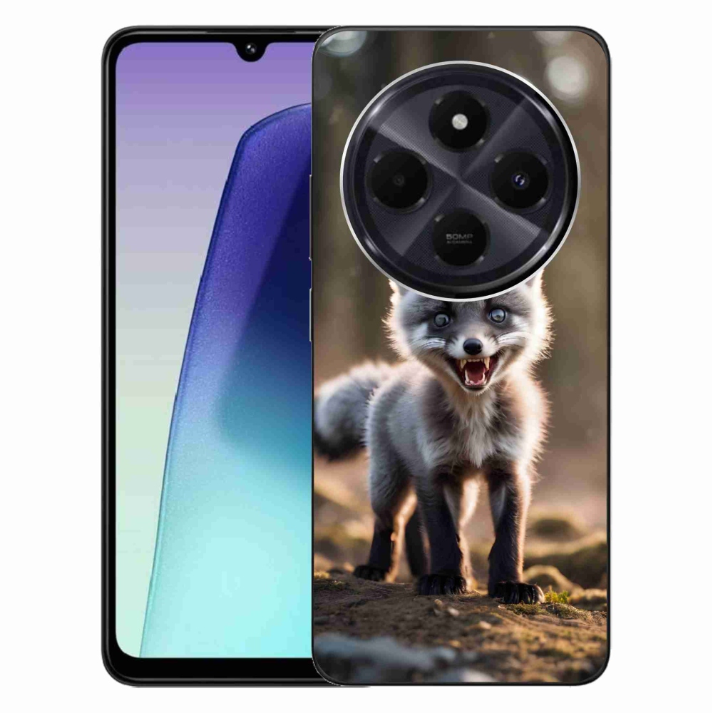 Gelový kryt mmCase na Xiaomi Redmi 14C/Poco C75 - rozzuřená liška