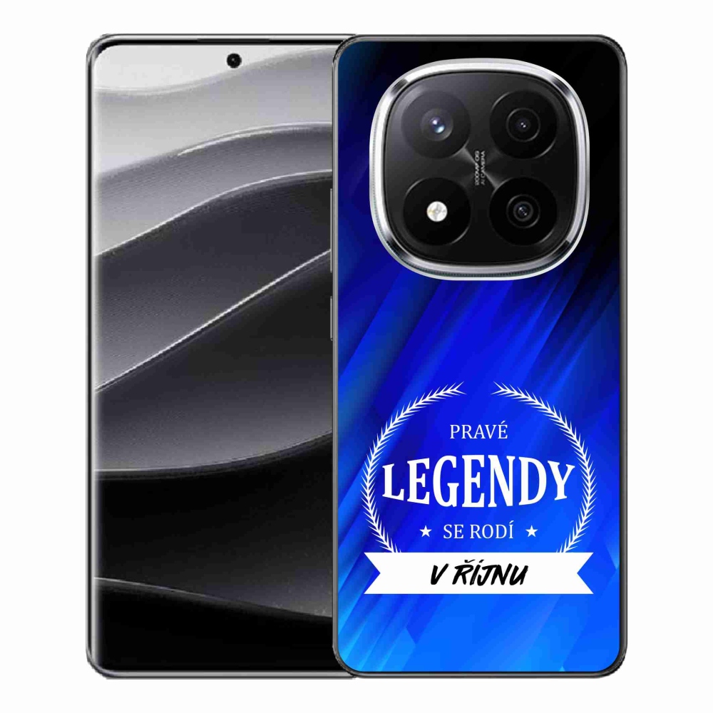 Gelový kryt mmCase na Xiaomi Redmi Note 14 Pro+ 5G - legendy v říjnu modré pozadí