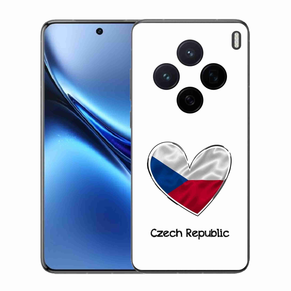 Gelový kryt mmCase na Vivo X200 5G - vlajka srdce bílé pozadí