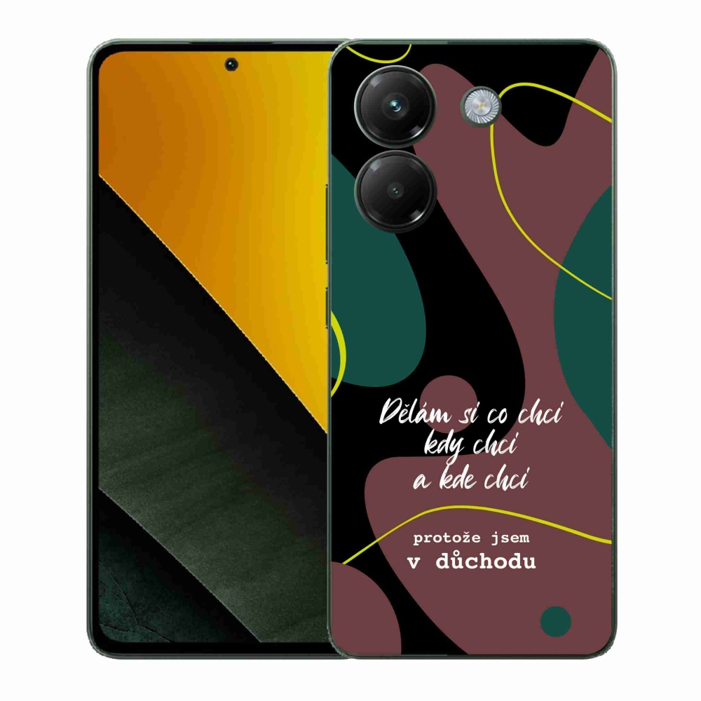 Gelový kryt mmCase na Xiaomi Poco M7 Pro 5G - vtipný text 10 černé pozadí