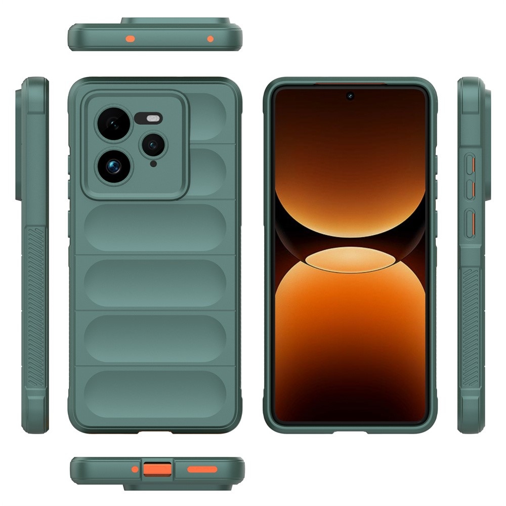 Rugg odolný gelový obal na Realme GT 7 Pro 5G - zelený