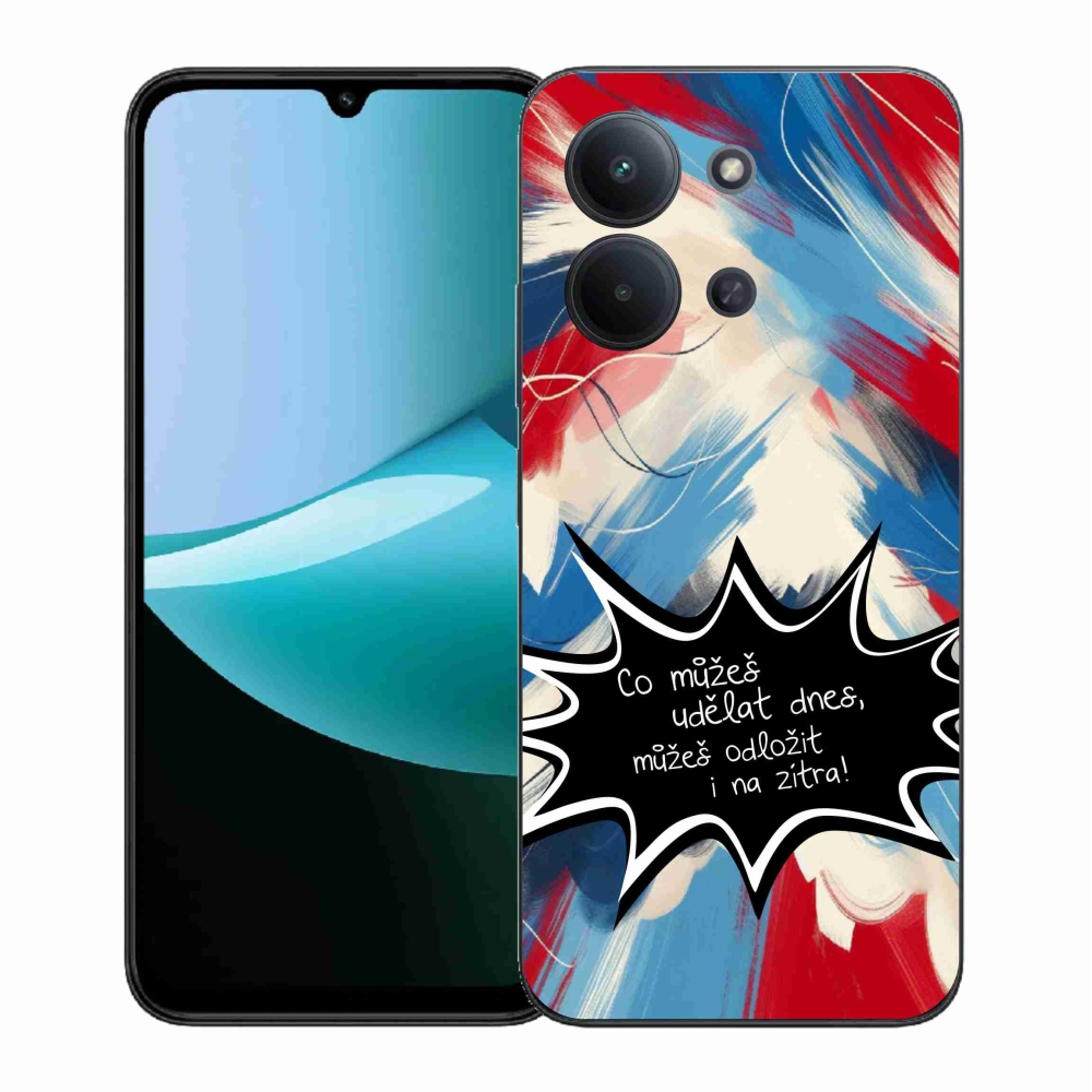 Gelový kryt mmCase na Xiaomi Redmi 15C 4G (171mm)/Poco C85 4G (171mm) - vtipný text 9 černé pozadí