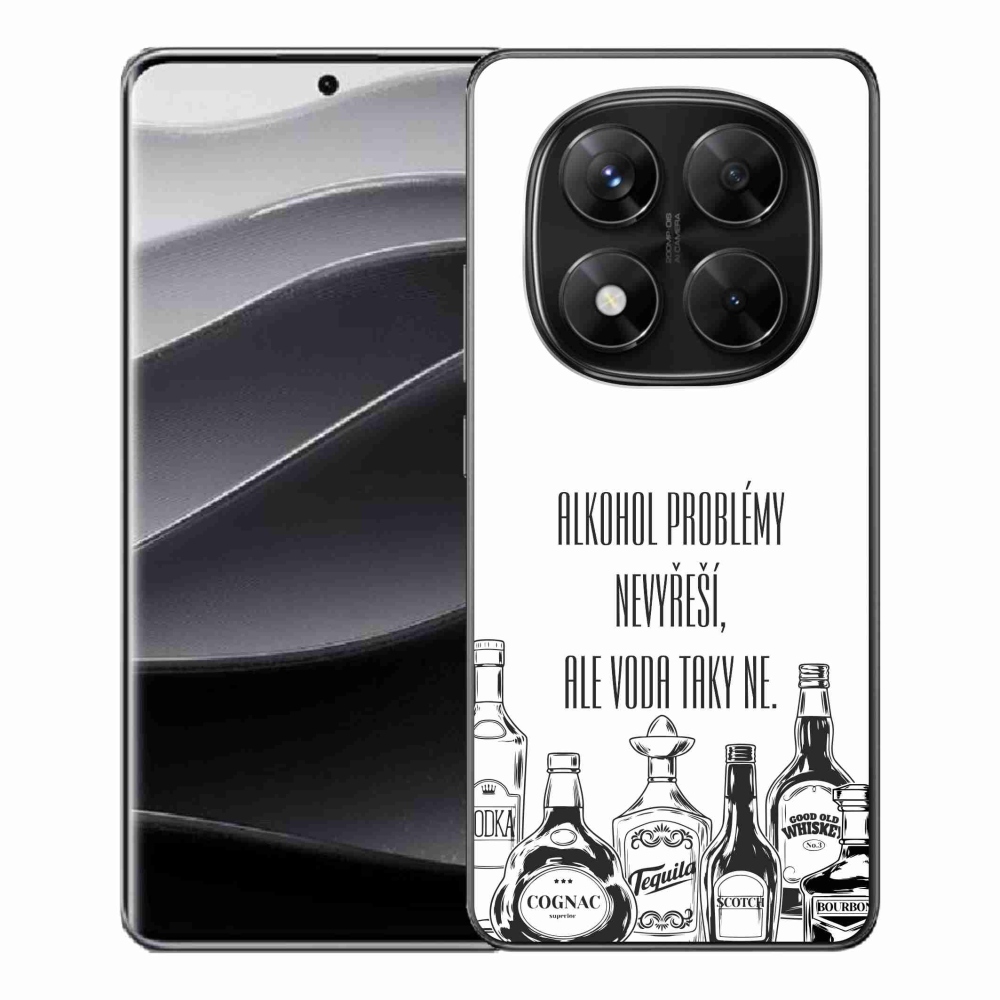 Gelový kryt mmCase na Xiaomi Redmi Note 14 Pro 5G/Poco X7 5G - vtipný text bílé pozadí