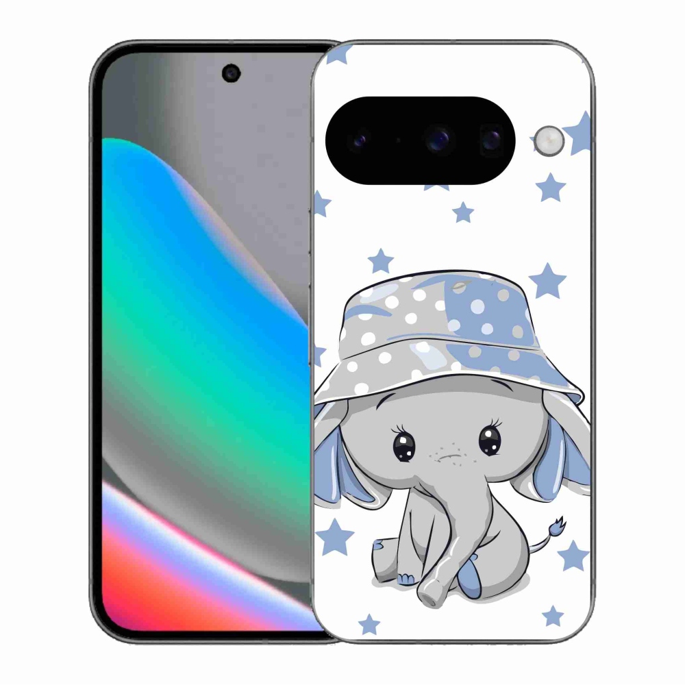 Gelový kryt mmCase na Google Pixel 10 - modrý slon