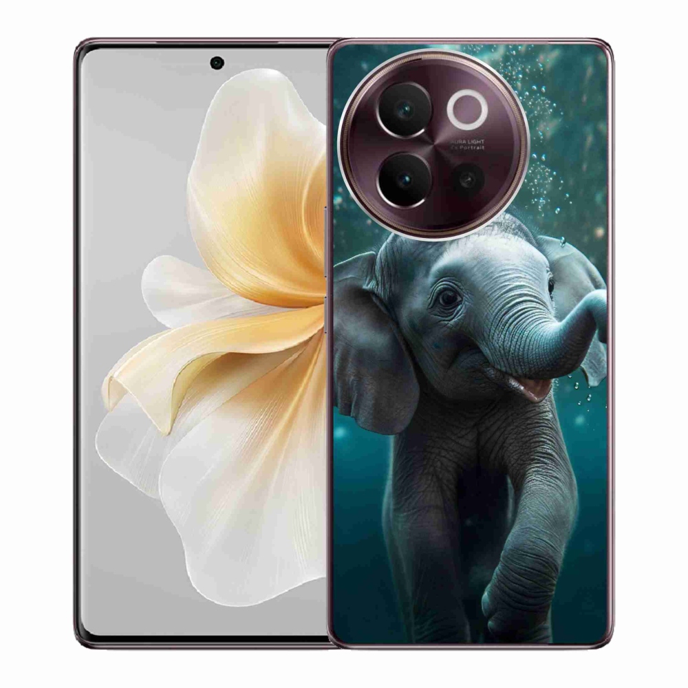 Gelový kryt mmCase na Vivo V40 Lite 5G - slůně pod vodou
