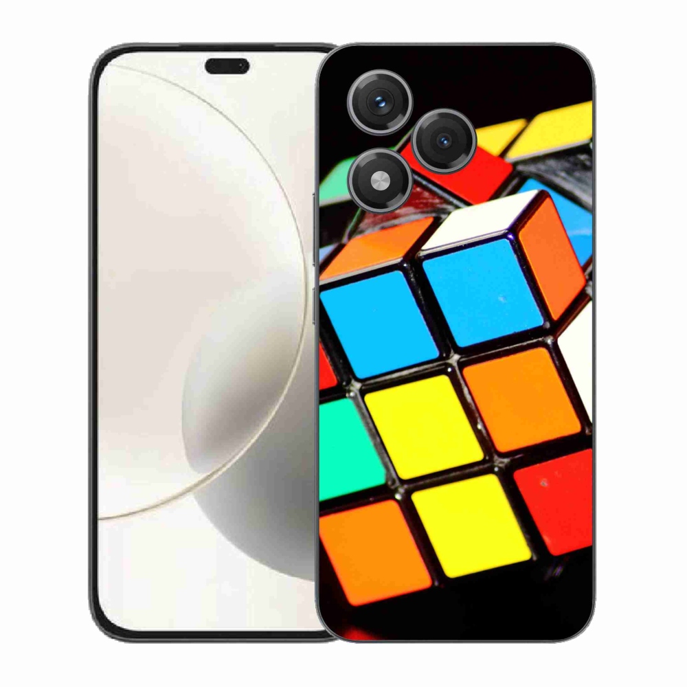 Gelový kryt mmCase na Honor 400 Lite - rubikova kostka