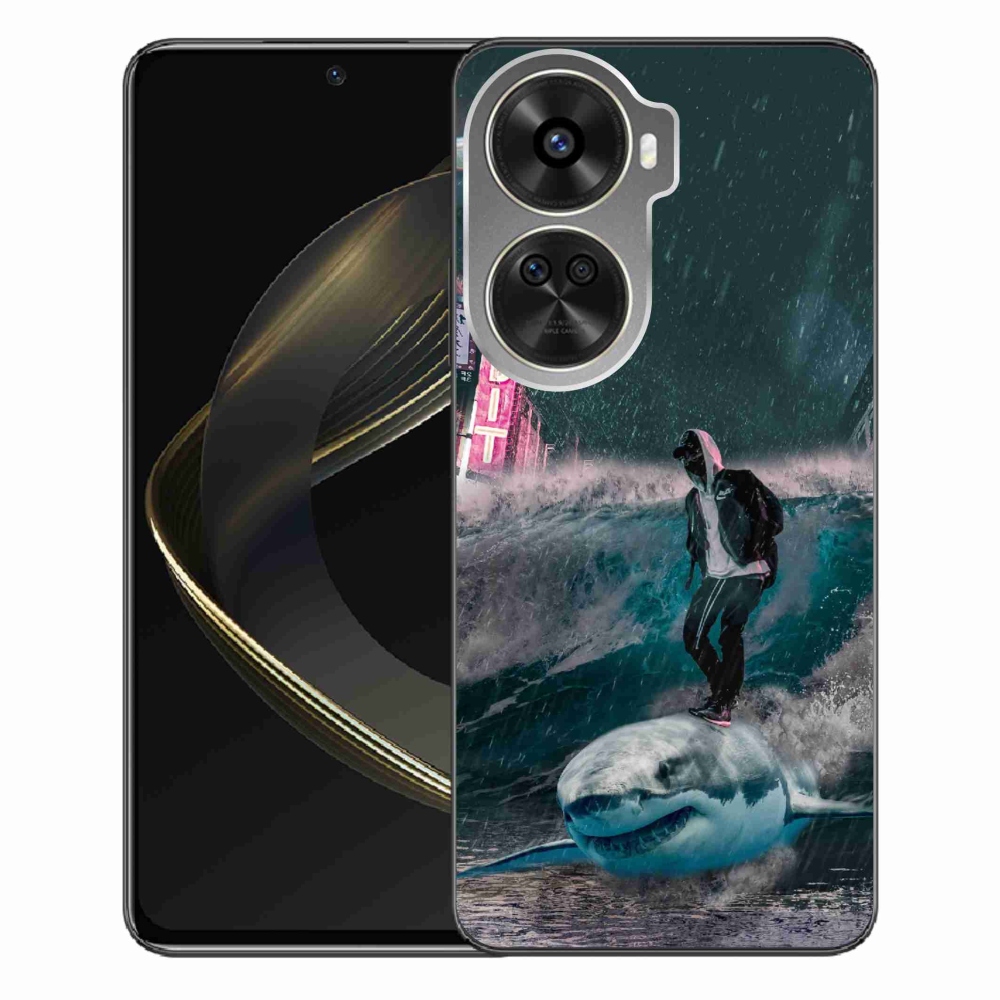 Gelový kryt mmCase na Huawei Nova 12 SE - žralok