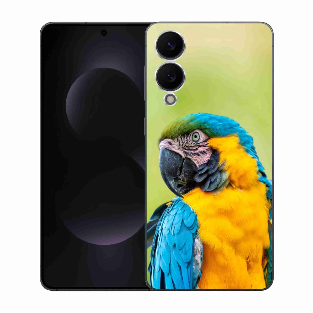 Gelový kryt mmCase na Samsung Galaxy S25 Edge - papoušek ara 2