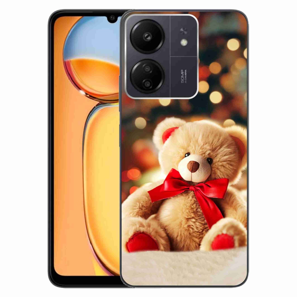 Gelový kryt mmCase na Xiaomi Poco C65/Redmi 13C - plyšový medvídek