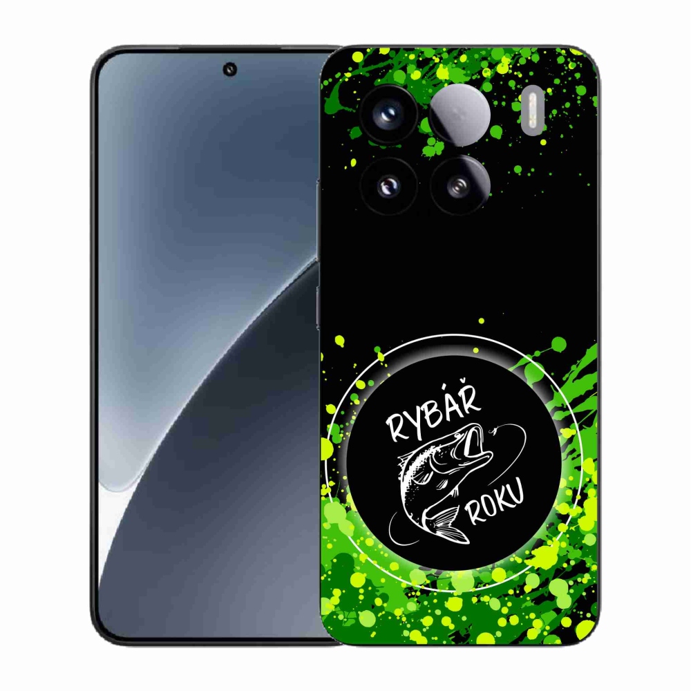 Gelový kryt mmCase na Xiaomi 15 - rybář roku černé pozadí