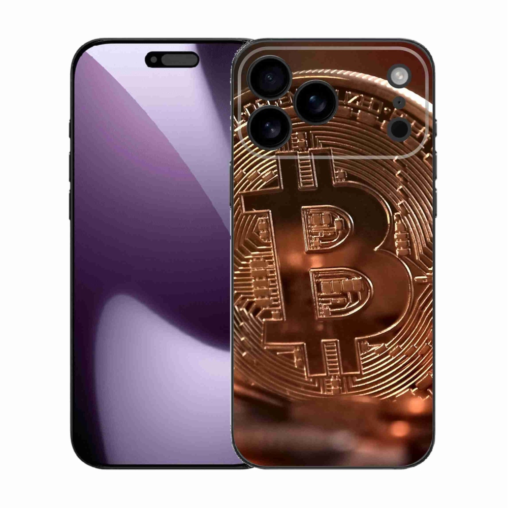 Gelový kryt mmCase na iPhone 17 Pro Max - bitcoin