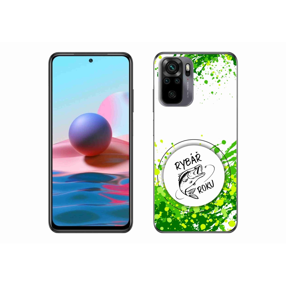 Gelový kryt mmCase na Xiaomi Poco M5s - rybář roku bílé pozadí