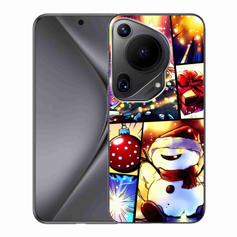 Gelový kryt mmCase na Huawei Pura 70 Ultra - vánoční motivy 1
