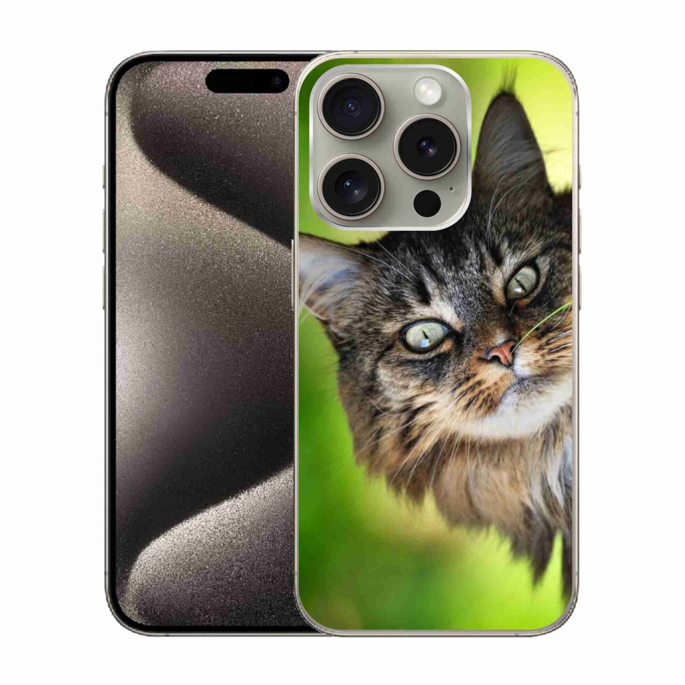 Gelový kryt mmCase na iPhone 15 Pro - kočka 3
