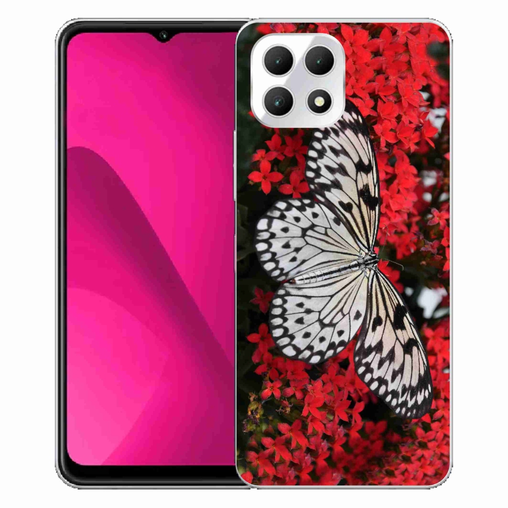 Gelový kryt mmCase na T-Mobile T Phone 2 - černobílý motýl 1