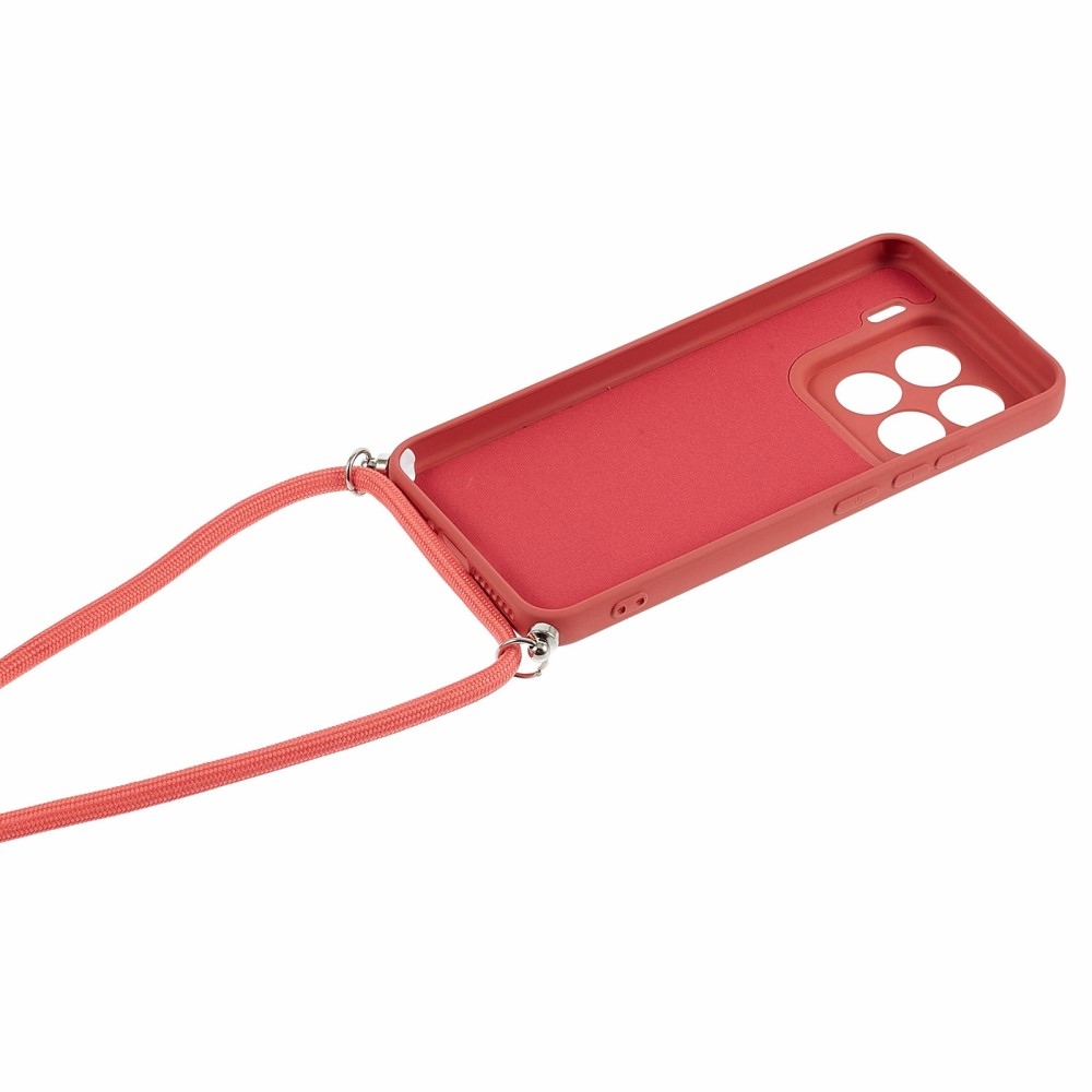 Lining gelový obal se šňůrkou na Xiaomi 15 Pro - vínový