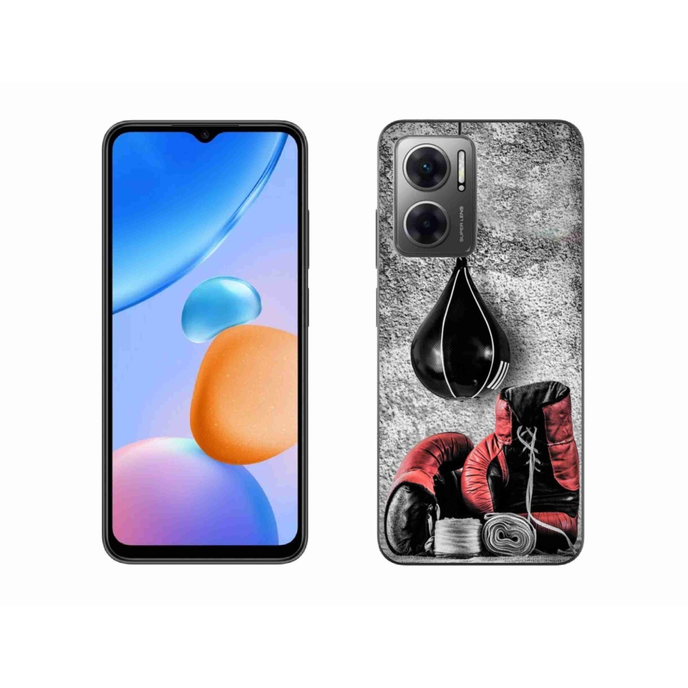 Gelový kryt mmCase na Xiaomi Redmi 10 5G - boxovací pytel a rukavice
