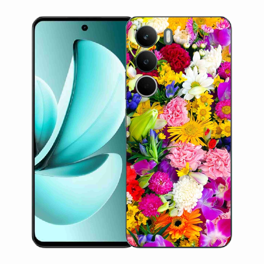 Gelový kryt mmCase na Realme C71 - květiny 12