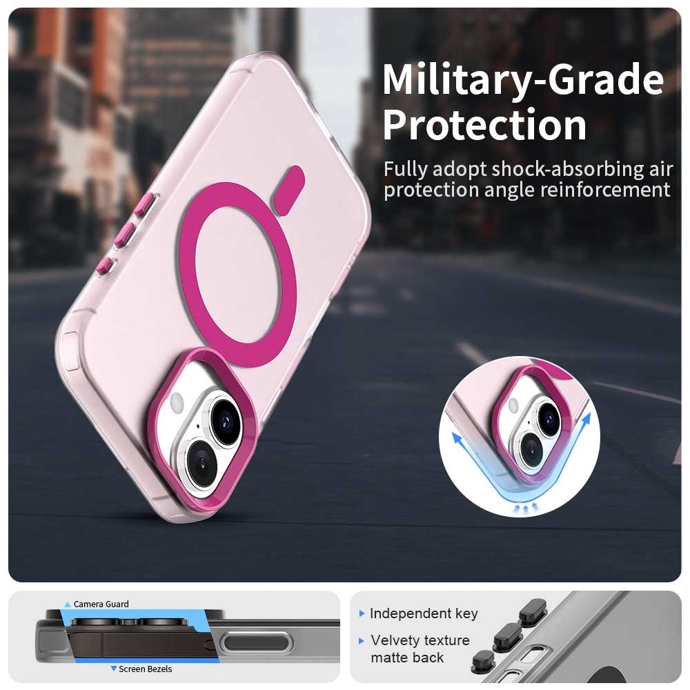Candy gelový obal MagSafe pro iPhone 17 - růžový