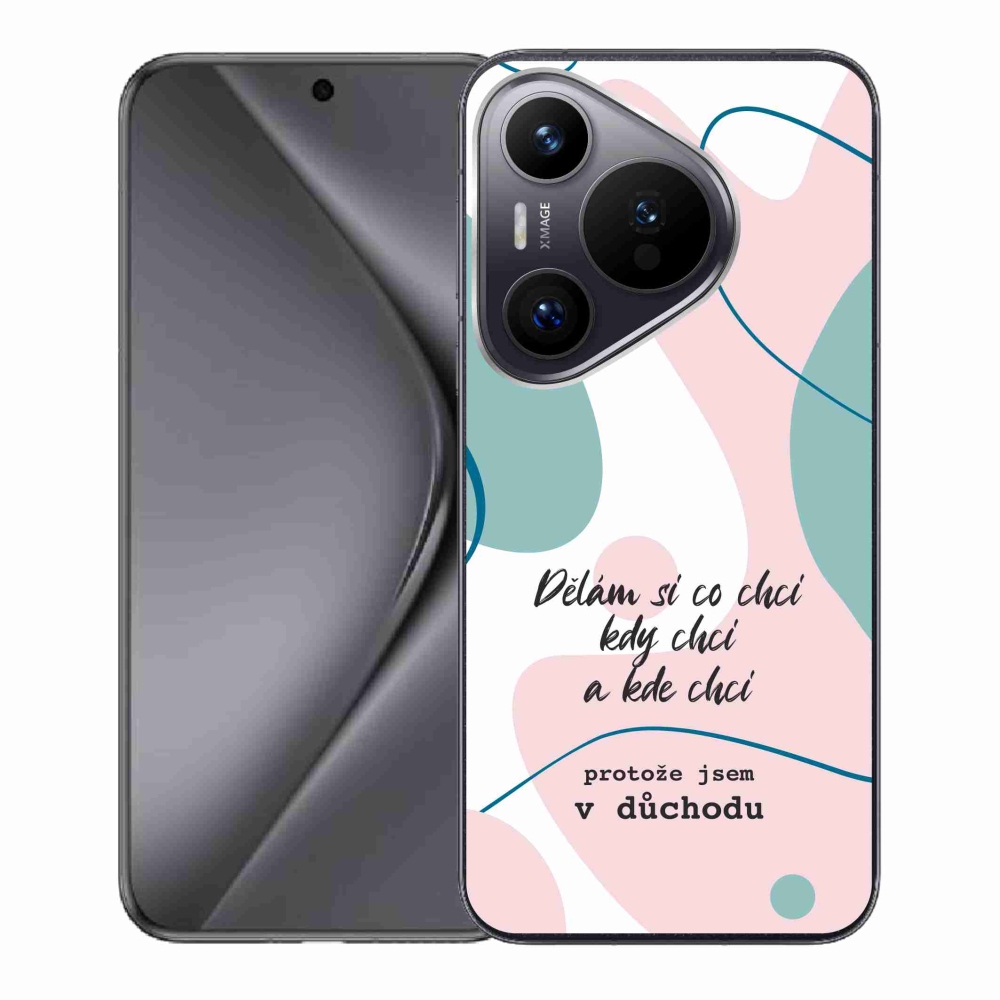 Gelový kryt mmCase na Huawei Pura 70 - vtipný text 10 bílé pozadí