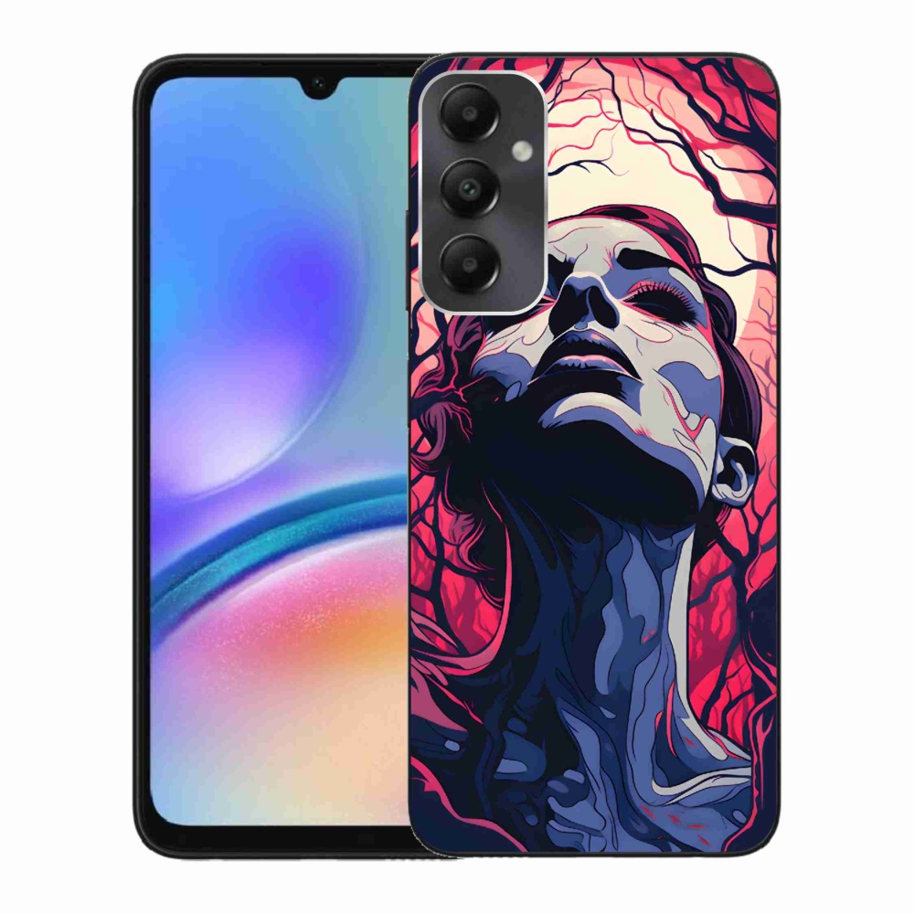 Gelový kryt mmCase na Samsung Galaxy A05s - abstraktní obličej