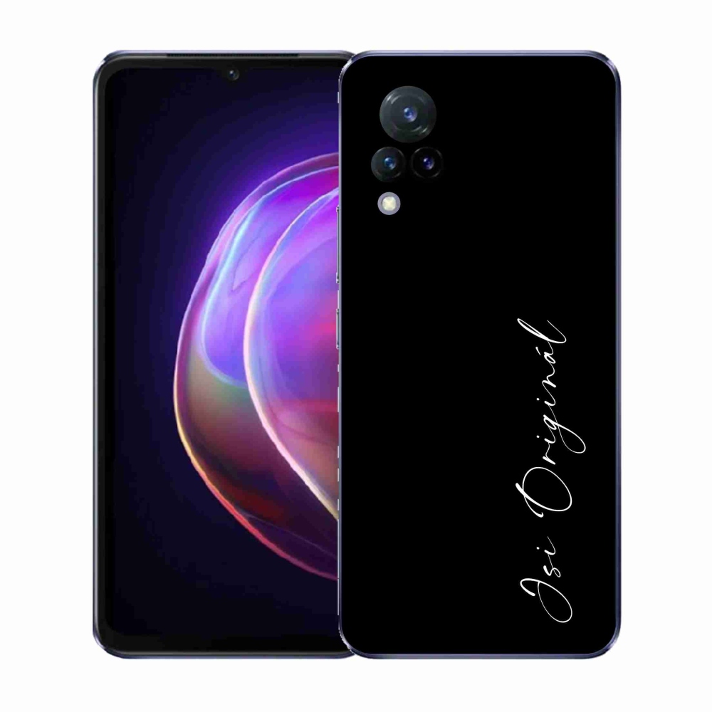 Gelový kryt mmCase na Vivo V21 4G/5G - jsi originál černé pozadí